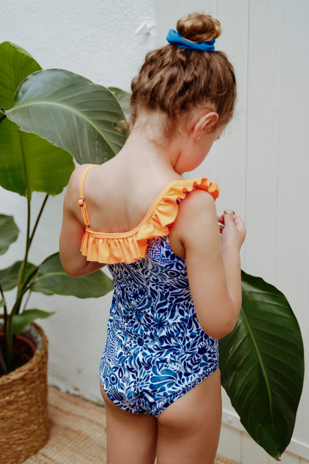 Girl's One-Piece Swimwear FLORES Amazonico | GILI'S