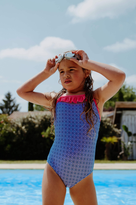Girl's One-Piece Swimwear JAVA Blue Sintra| GILI'S