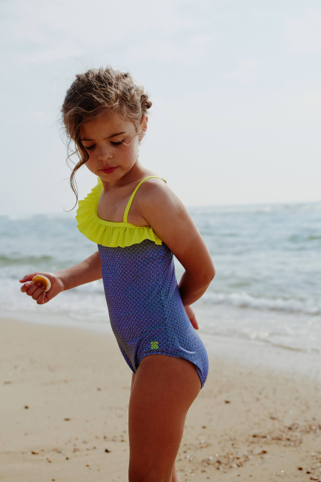 Flores One-piece swimsuit - Sunny Azulejos
